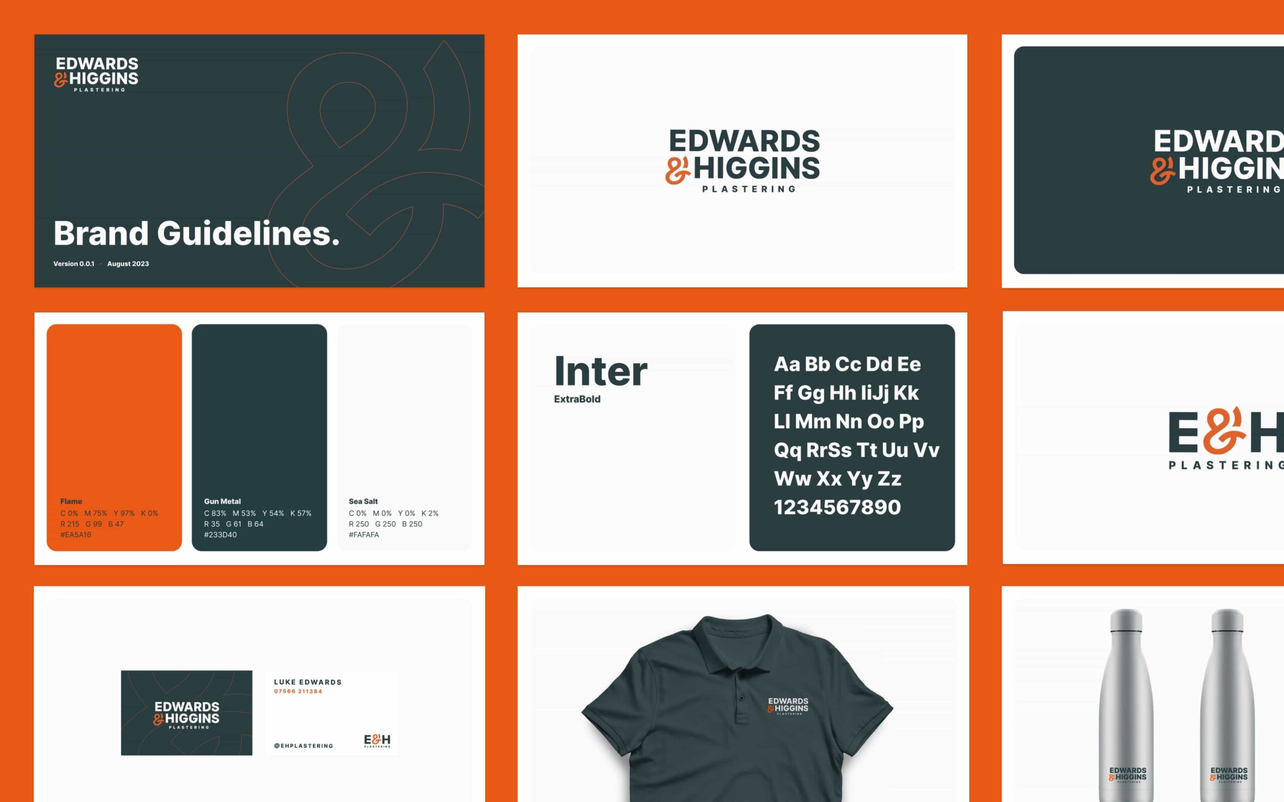 Visual Identity & Brand Guidelines for Edwards & Higgins Plastering